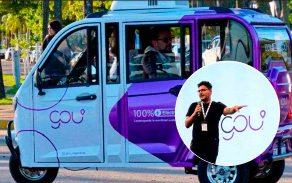 El correntino que desafía a Uber: creó los primeros triciclos sustentables y quiere importar 100 autos eléctricos